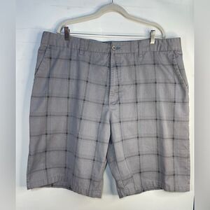 5 for $25🔥Burnside Grey Plaid Cargo Shorts Size 44